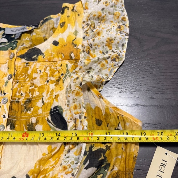 Figueroa Flower Short Sleeve Button Front Floral Print Belted Maxi Dress‎ Size L - Picture 5 of 8